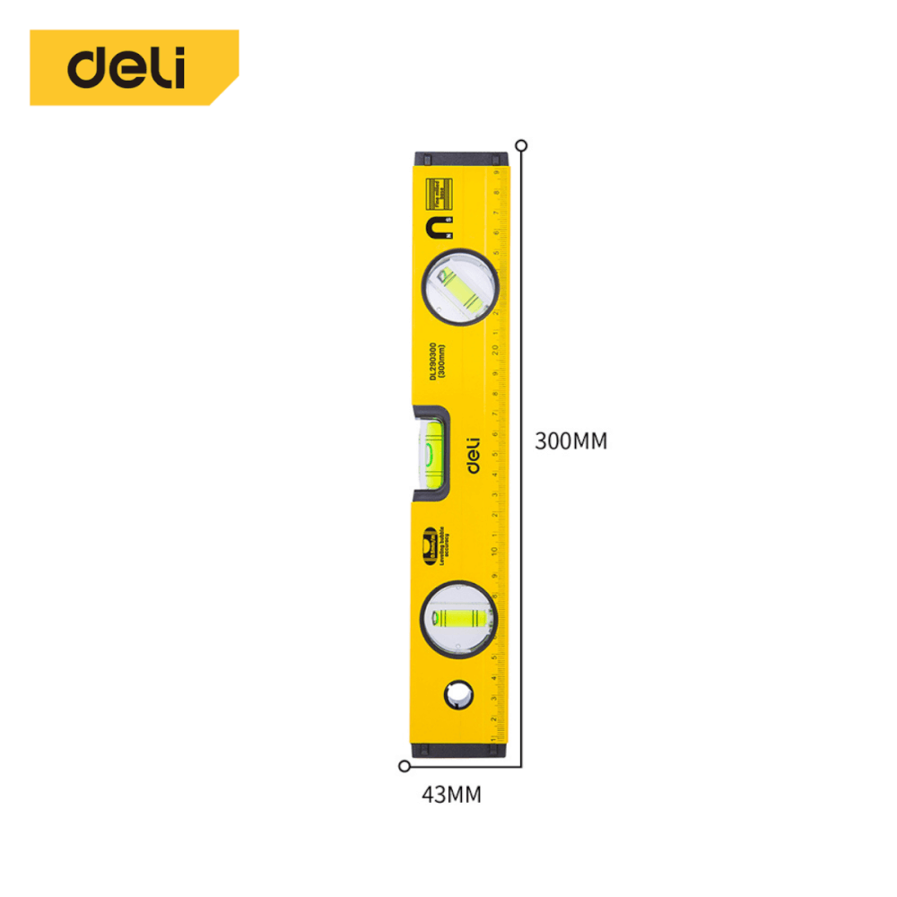 ไม้วัดระดับน้ำ DELI EDL290300-YL-01 30ซม. สีเหลือง_9